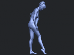 naked girl c04 Model Cetak 3D