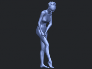 naked girl c04 Model Cetak 3D