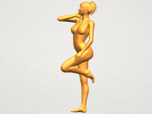naked girl c06 3D-printmodel