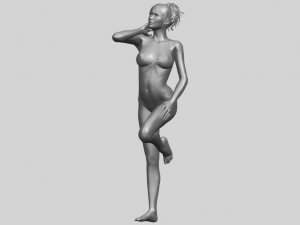 naked girl c06 3D-printmodel