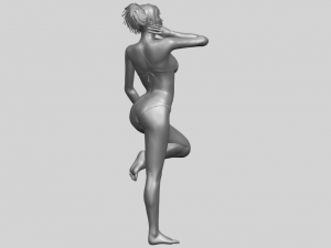 naked girl c06 3D-printmodel