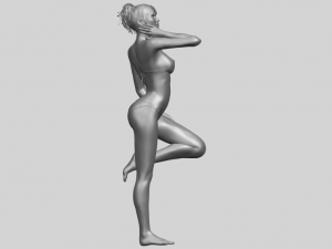 naked girl c06 3D-printmodel