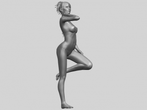 naked girl c06 3D-printmodel