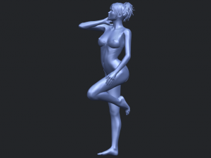naked girl c06 3D-printmodel