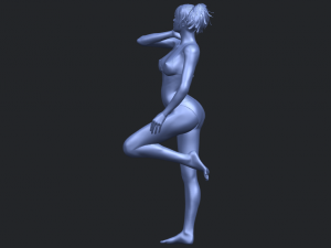 naked girl c06 3D-printmodel