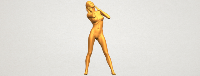 naked girl d01 Modello di stampa 3D .c4d .max .obj .3ds .fbx .stl .blend 