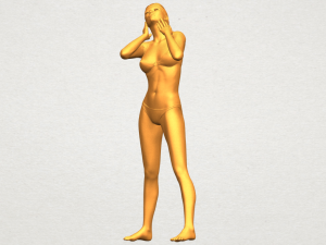 naked girl d01 Modello di stampa 3D