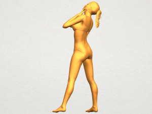 naked girl d01 Modello di stampa 3D