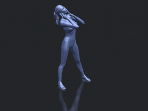 naked girl d01 Modello di stampa 3D