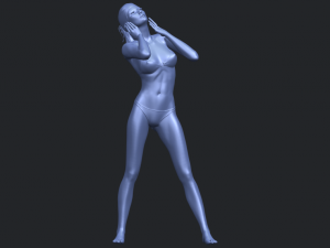 naked girl d01 Modello di stampa 3D