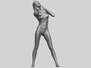 naked girl d01 Modello di stampa 3D