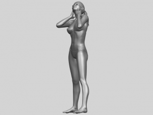 naked girl d01 Modello di stampa 3D