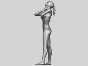 naked girl d01 Modello di stampa 3D