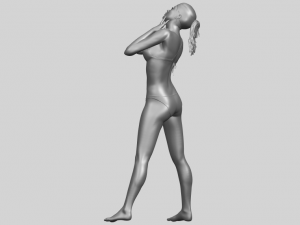 naked girl d01 Modello di stampa 3D