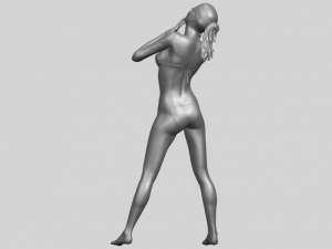 naked girl d01 Modello di stampa 3D