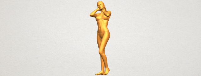 naked girl d02 3D Принт Модель .c4d .max .obj .3ds .fbx .stl .blend 