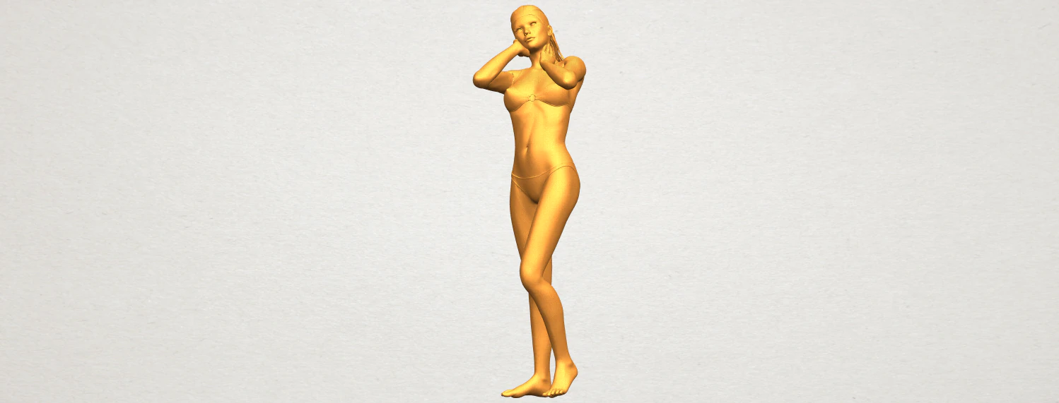 naked girl d02 3D Print Model .c4d .max .obj .3ds .fbx .stl .blend