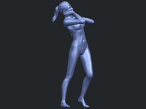 naked girl d02 3D Принт Модель