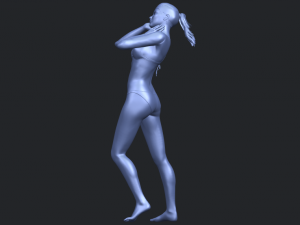 naked girl d02 3D Принт Модель