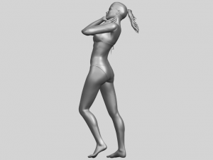 naked girl d02 3D Принт Модель