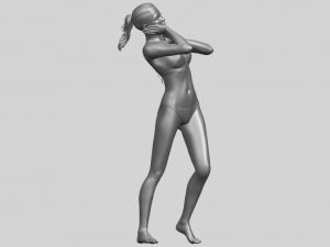 naked girl d02 3D Принт Модель