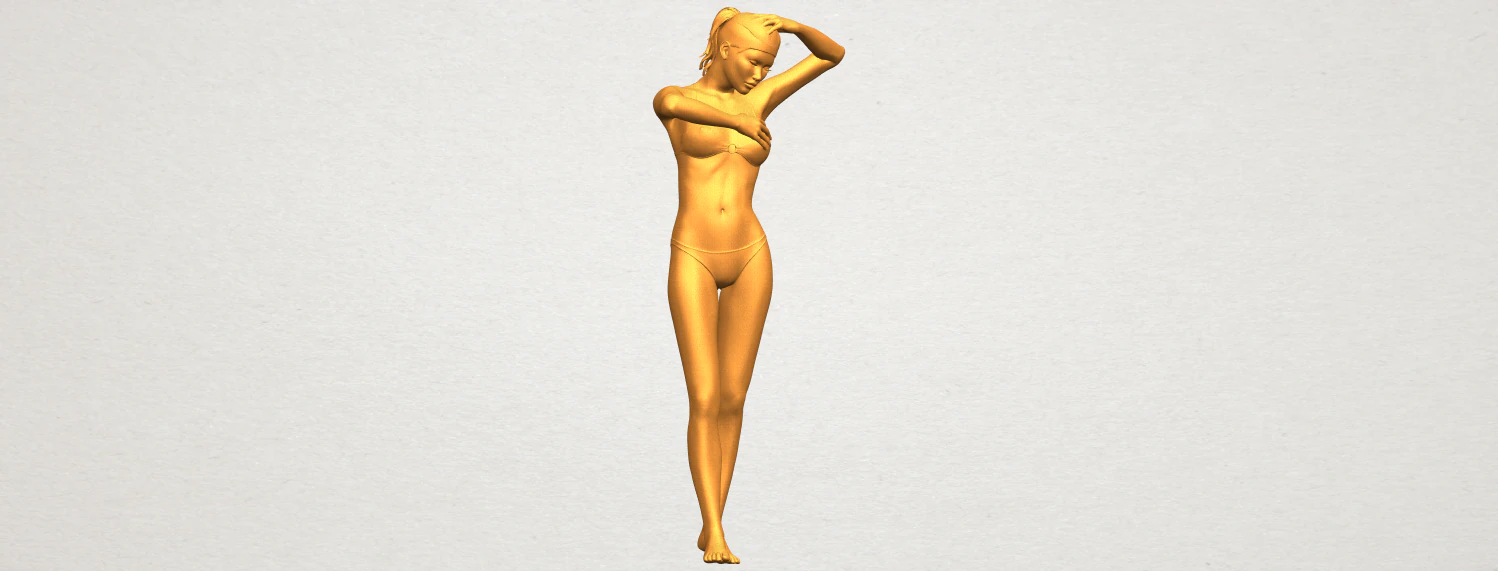 naked girl d03 3D Print Model .c4d .max .obj .3ds .fbx .stl .blend 