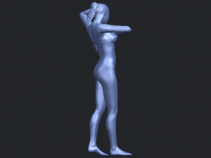 naked girl d03 3D-printmodel