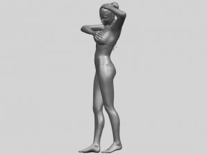 naked girl d03 3D-printmodel
