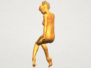 naked girl e02 Modèles 3D en vedette