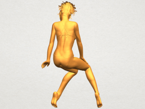 naked girl e02 Modèles 3D en vedette
