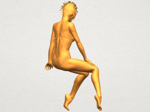 naked girl e02 Modèles 3D en vedette