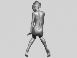 naked girl e02 Modèles 3D en vedette