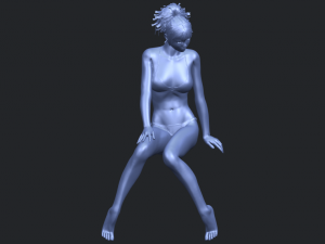 naked girl e02 Modèles 3D en vedette