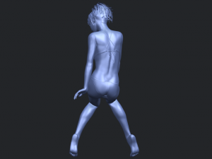 naked girl e02 Modèles 3D en vedette