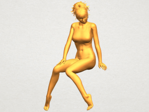 naked girl e03 3D-printmodel