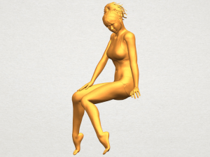 naked girl e03 3D-printmodel