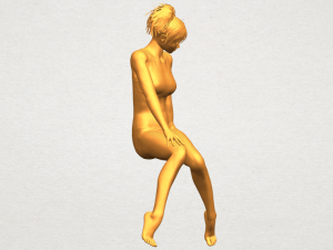 naked girl e03 3D-printmodel