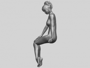 naked girl e03 3D-printmodel