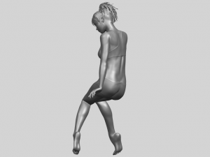 naked girl e03 3D-printmodel