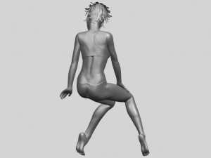 naked girl e03 3D-printmodel