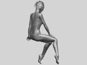 naked girl e03 3D-printmodel