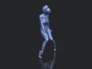 naked girl e03 3D-printmodel