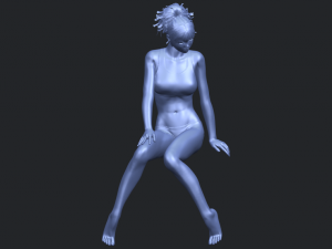 naked girl e03 3D-printmodel
