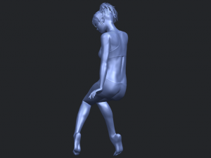 naked girl e03 3D-printmodel