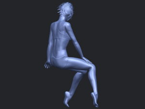 naked girl e03 3D-printmodel