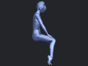 naked girl e03 3D-printmodel