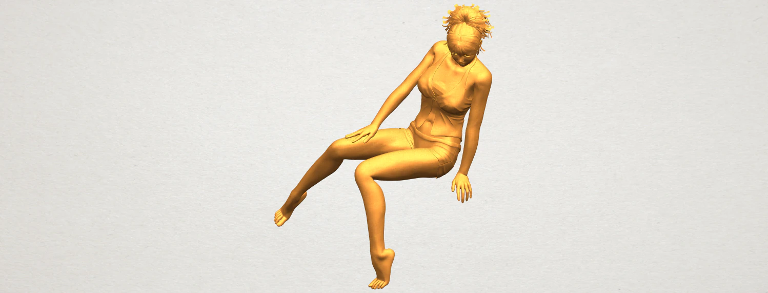 naked girl e04 3D Print Model .c4d .max .obj .3ds .fbx .stl .blend 