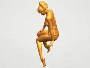 naked girl e04 Modèles 3D en vedette