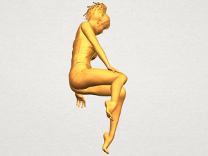 naked girl e04 Modèles 3D en vedette