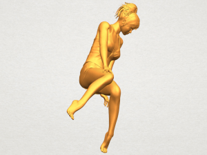 naked girl e04 Modèles 3D en vedette